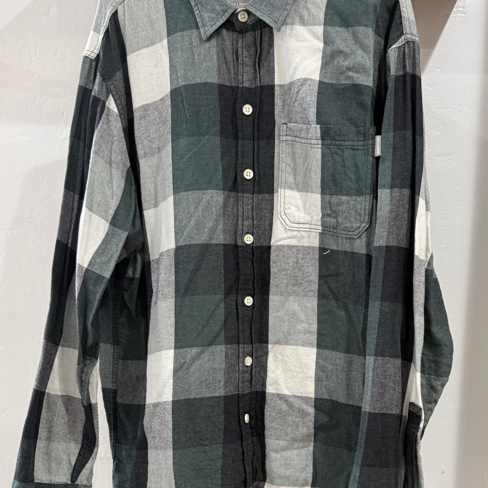 Hollister Black and White Checkered Shirt